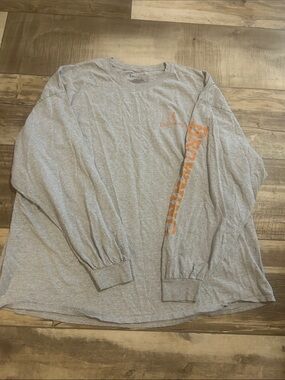 Men’s browning long sleeve shirt size 3xxxl gray with orange letters